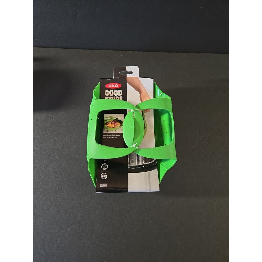 OXO Good Grips Silicone Pressure Cooker Basket Steamer Green Vegetables NEW